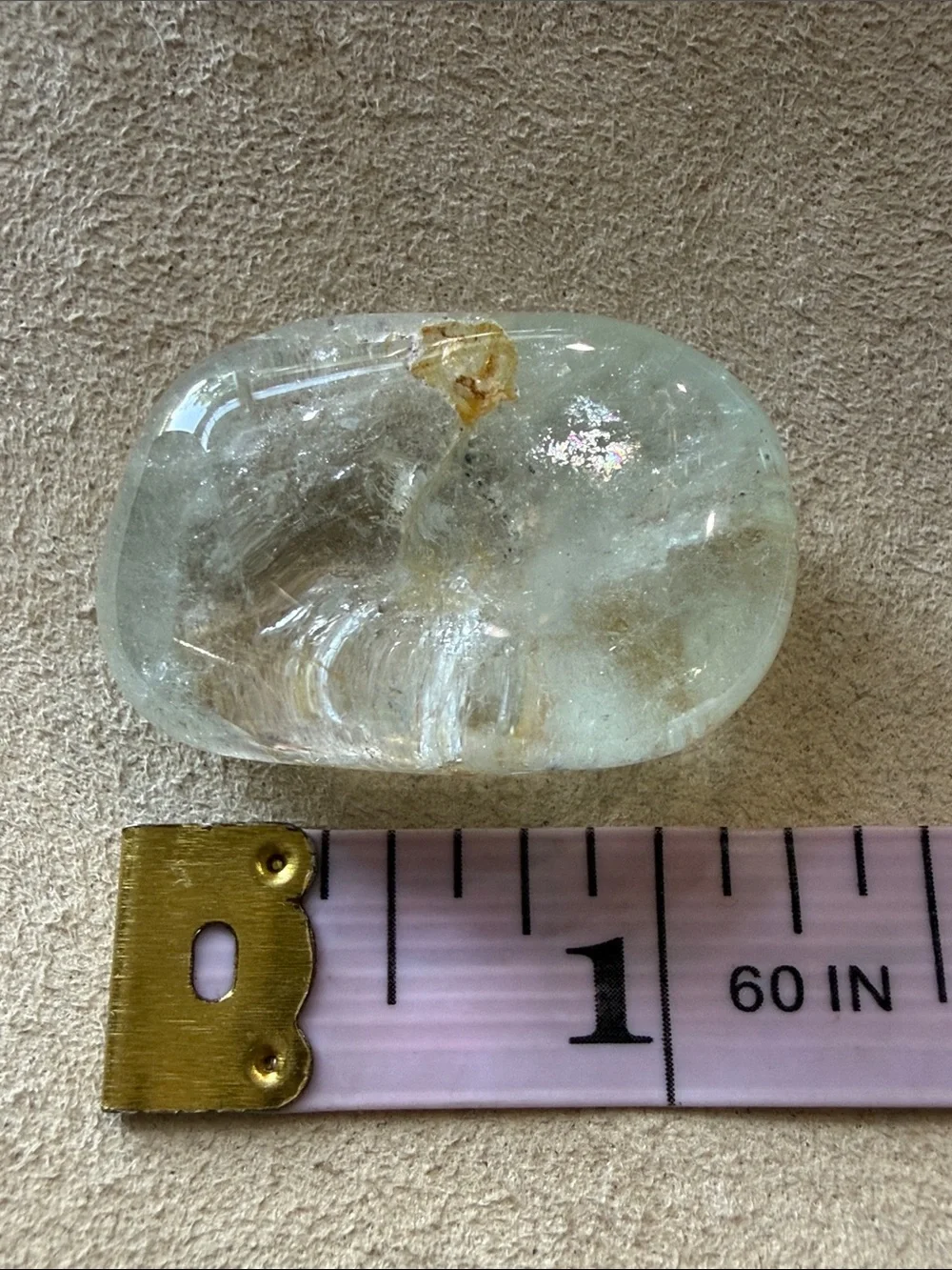 Clear Topaz Palm Stone!
